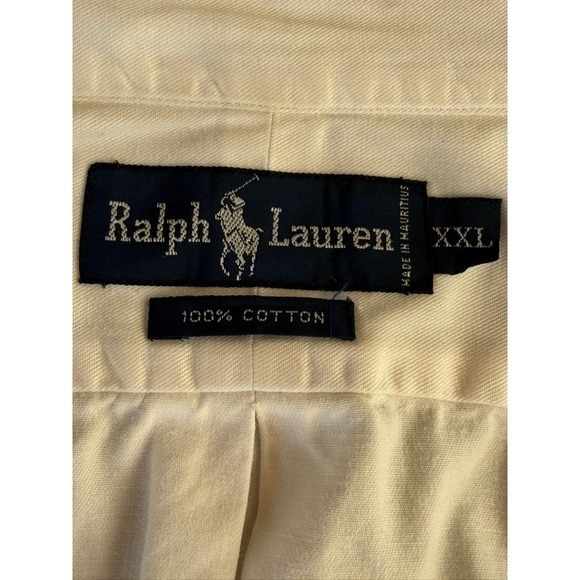 XXL Ralph Lauren White Oxford Button Down Shirt Pony logo classical quiet luxury - Picture 5 of 7
